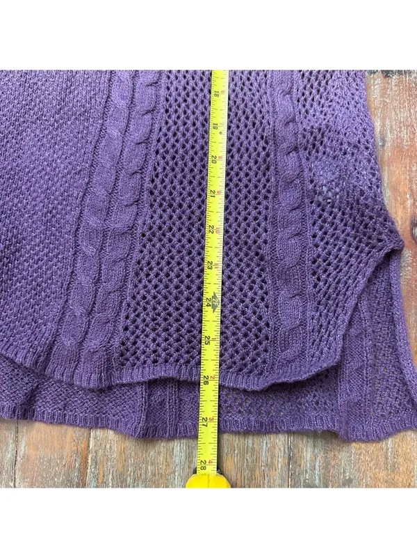 American Eagle Outfitters Purple Ombre Crew Neck Sweater Small - Image 9