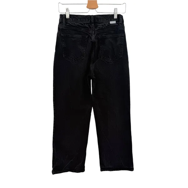 Boyish The Mikey High Rise Wide Leg Jeans Black Beauty Black Size 28 - Image 8
