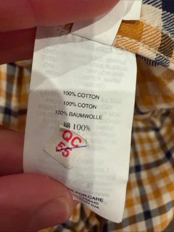 J. Crew Yellow and Navy Plaid Button-Down Shirt Size 10 - Women’s - C1-615 - Image 9