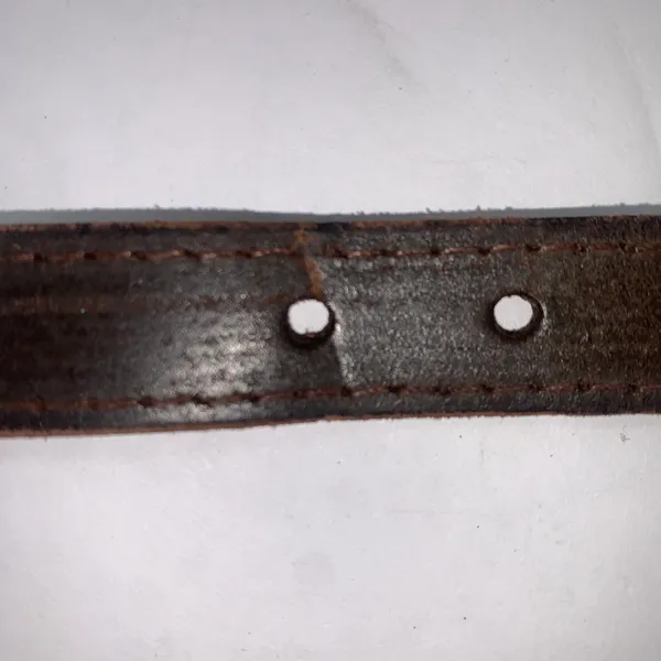 Southwestern Silver Medallion Brown Genuine Leather Country Belt 39" L - Image 8