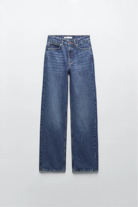 ZARA High-Rise Straight Leg Jeans - Image 2