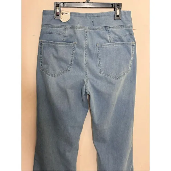 Free People In My Feelings Cropped Slim Flare Jeans Small New - Image 5