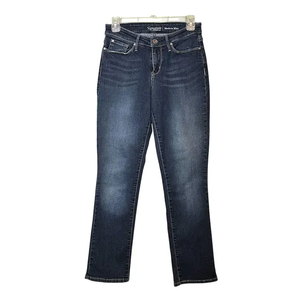 Signature By Levi Strauss & Co Jeans Womens 6 Blue Modern Slim Straight Denim - Image 2