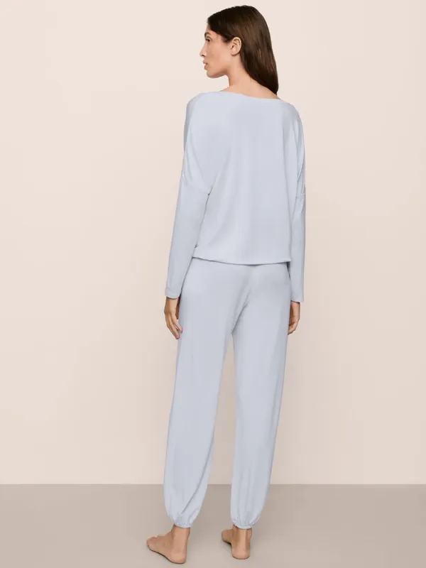 Eberjey gisele TENCEL modal slouchy PJ set ice blue - Image 2