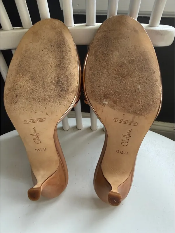 Cole Haan Women's Brown Leather Slip-On Heels - Image 3