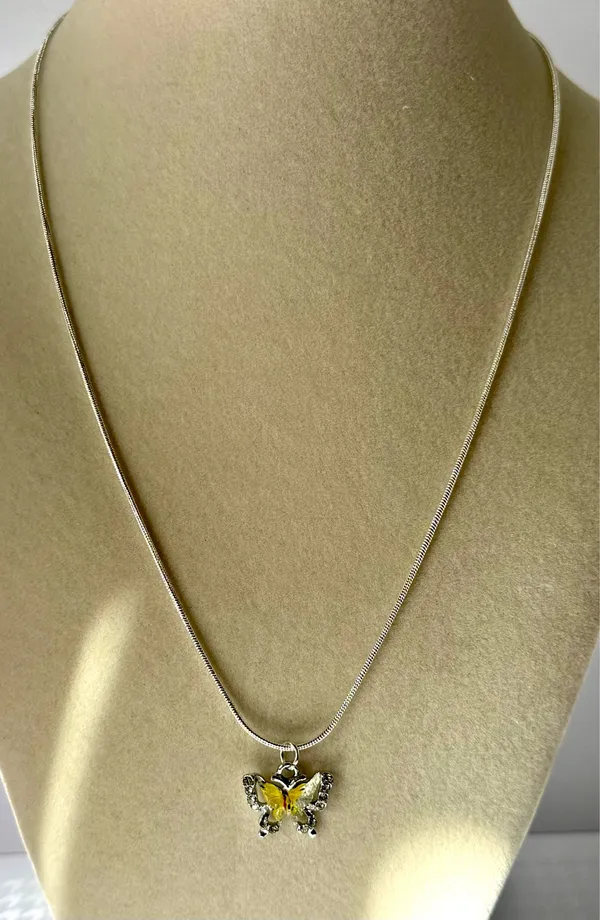 Sterling Silver Butterfly Necklace - Image 3