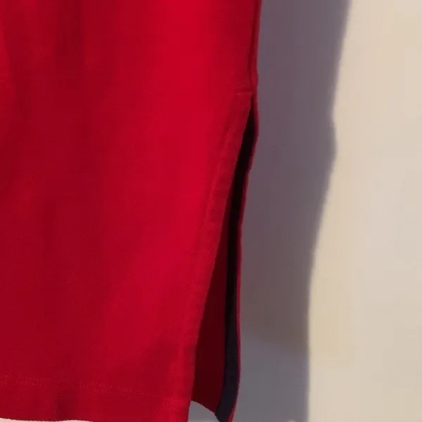 Red mid dress with collar, cute summer dress, sleeveless casual dress - Image 6