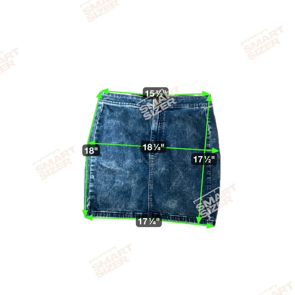 American Eagle Outfitters‎ Dark Blue Denim Mini Skirt Stretch Size 12 - Image 6