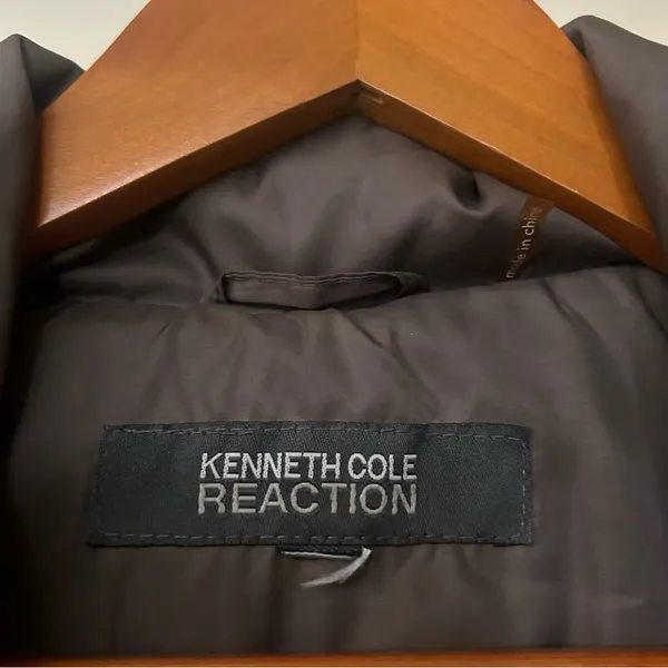 Kenneth Cole Reaction Puffer Coat Duck Down‎ Filled Quilted Jacket Size XL - Image 4