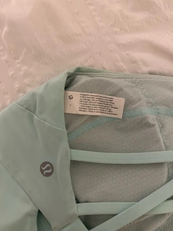 Mint Green Lululemon High Neck Top - Image 3