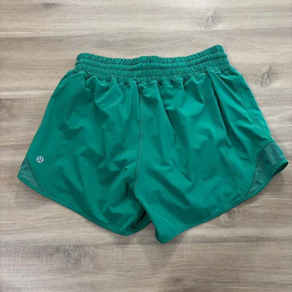 Lululemon Hotty Hot High-Rise Lined Short 4" Cascadia Green Women Size 6 - Image 3