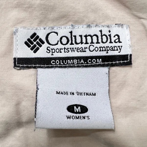 Columbia Omni-Shield Women's Jacket Beige‎ Lightweight Rain Coat Hooded Medium - Image 3