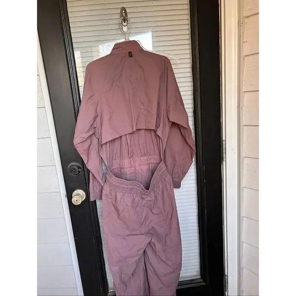 Alicia Keys + Athleta Open Back Utility Lightweight Jumpsuit Brown Size 10 - Image 7