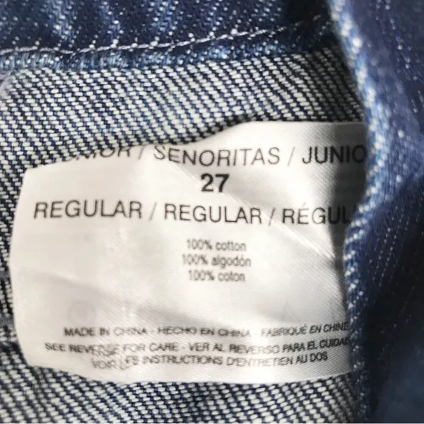 ELLA MOSS Denim Sleeveless Jumpsuit Size 27 Blue Jean Open Back Tapered‎ Raw Hem - Image 9