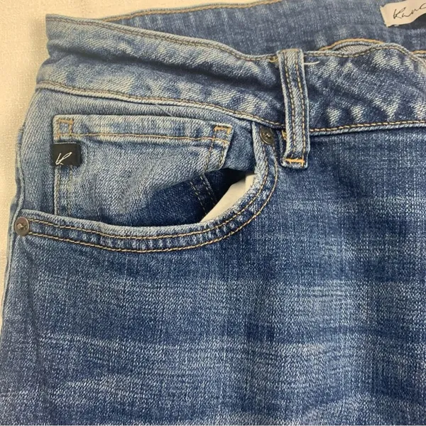 Kancan women's size 32 flare split leg jeans denim xl maurices - Image 11