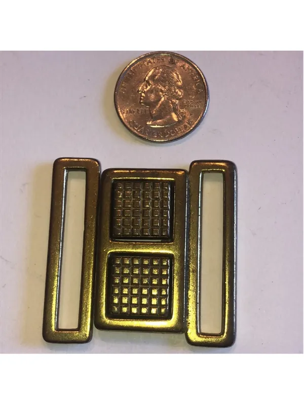 Vintage Brass Tone Retro Boho Belt Buckle - Image 3