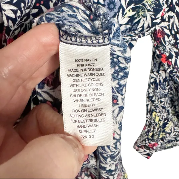 A.N.A Floral Long Sleeve Top Sz Xxl - Image 6