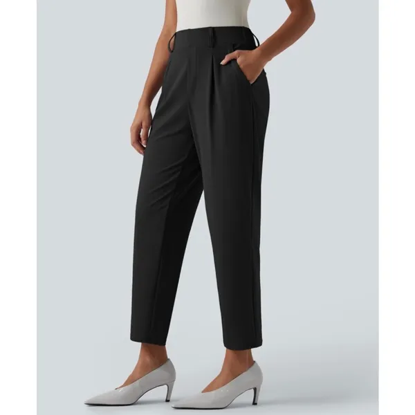 New Halara Women's Size XL Black Stretch High Waisted Cropped Pants - Image 4