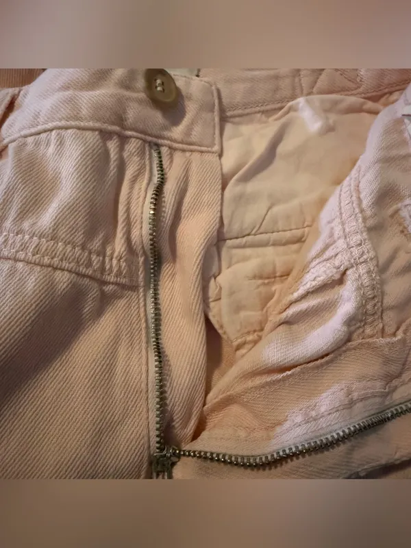NWT Free People Womens Pants Jeans Light Pink High Waist Soft Retro Size 30 - Image 9