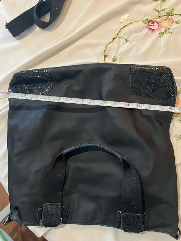 Tory Burch Black Canvas Tote Bag - Image 12