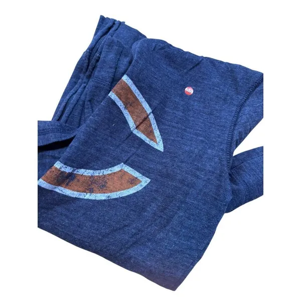 Reebok Womens Chicago Bears Full-Zip Hoodie Size m Blue & Orange Polyester Blend - Image 7