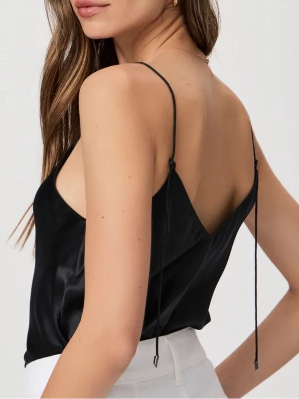 Paige 100% silk tank size small black - Image 7