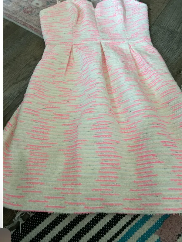 Anthropologie Moulinette Soeurs Pink Tweed Dress Women’s 0‎ Barbiecore Coquette - Image 10