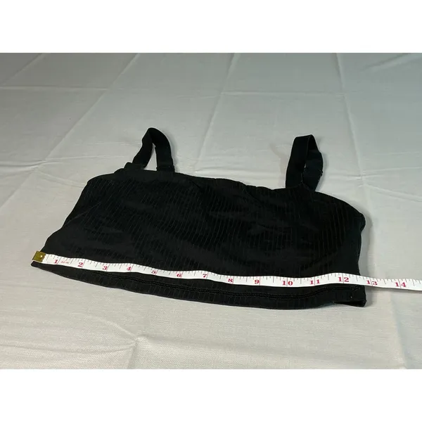 OFFLINE by Aerie Real Me Recharge Sports Bra Black Ribbed Adjustable Straps M - Image 3
