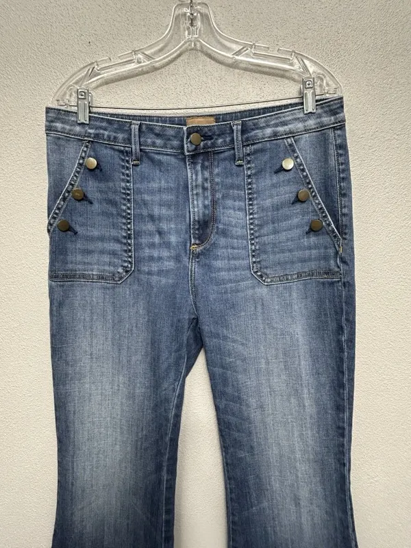 Driftwood Farrah Jeans Women’s Size 32 Flared (34x32) Wide Leg Western Cowgirl - Image 9
