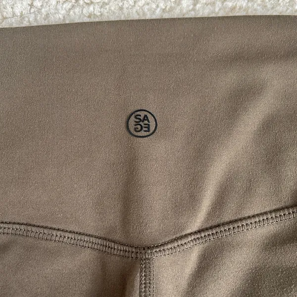 Sage Collective High Waisted Athletic Leggings in Brown Women’s Large - Image 4