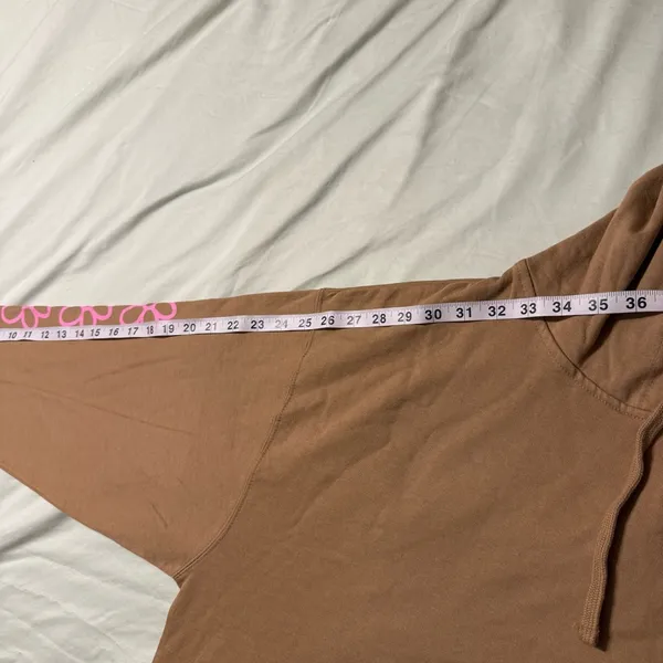 Brown Skeleton Graphic Hoodie with Pink Print – XL - Image 9