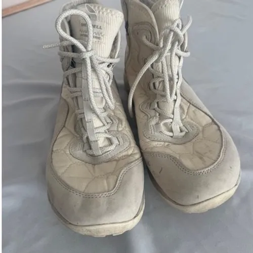 Merrell Womens Antora 3 Thermo Mid Winter Hiking Boots Cream Size 10.5 - Image 4