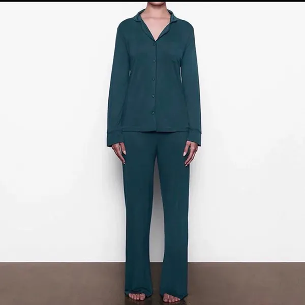 SKIMS pajamas set green M - Image 6