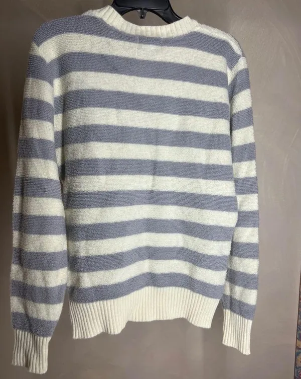 Vintage PulloverDimension By Milford Womens cream &grey|USA Made Crewneck|Size:M - Image 9