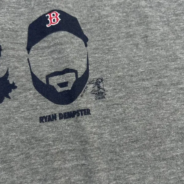 Grey Nike 2013 Ref Sox Baseball Team Graphic Tee #GetBeard T-Shirt - Image 2
