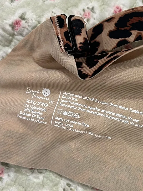 Secret Treasures Nude & Leopard Seamless Bralette - Image 3