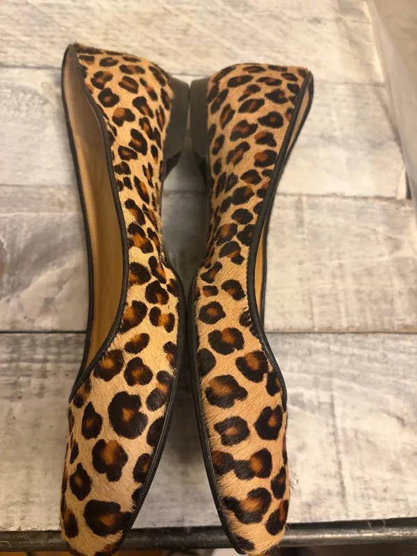 Saks 5th Avenue Leopard Print calf Hair Flats - Image 5