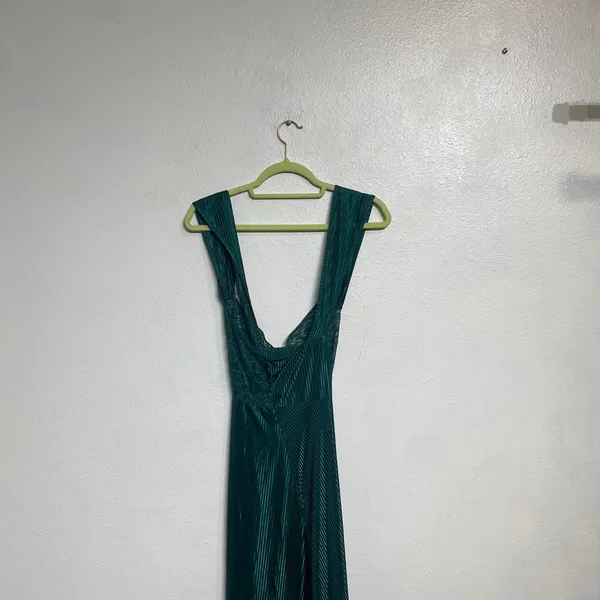 Petra Fashions Green Lace Maxi Slip Dress Nightgown Y2K Sz 1X - Image 6