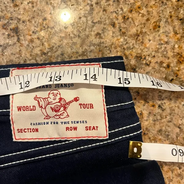 TRUE RELIGION VINTAGE BECCA BIG T FLAP BOOTCUT JEAN size 27 NWT - Image 11