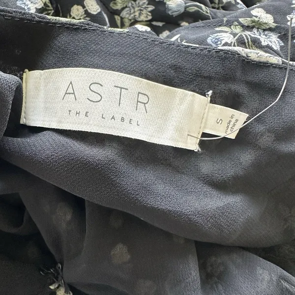 ASTR The Label Midi Dress Sz S Floral High Low Tiered Ruffle - Image 4