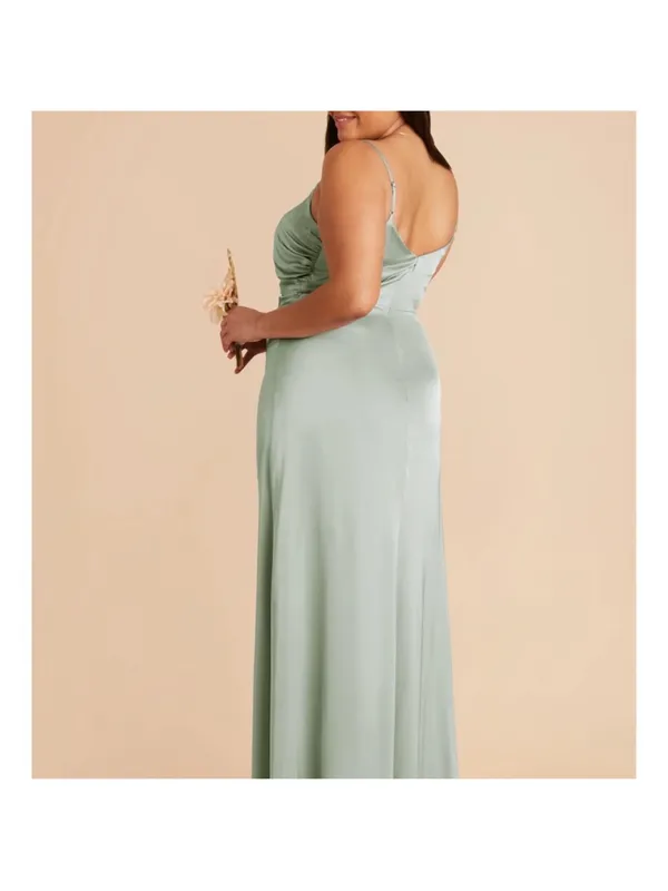 Birdy Grey Catherine Dress - Sage Green (Matte Satin) - Image 3