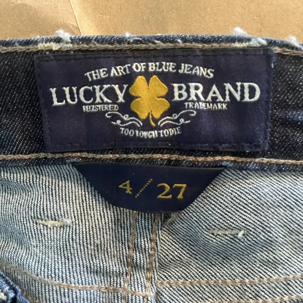 Lucky Brand Womens Regular Charlie Skinny Dark Wash Patchwork Jeans‎ Sz 4 - Image 5