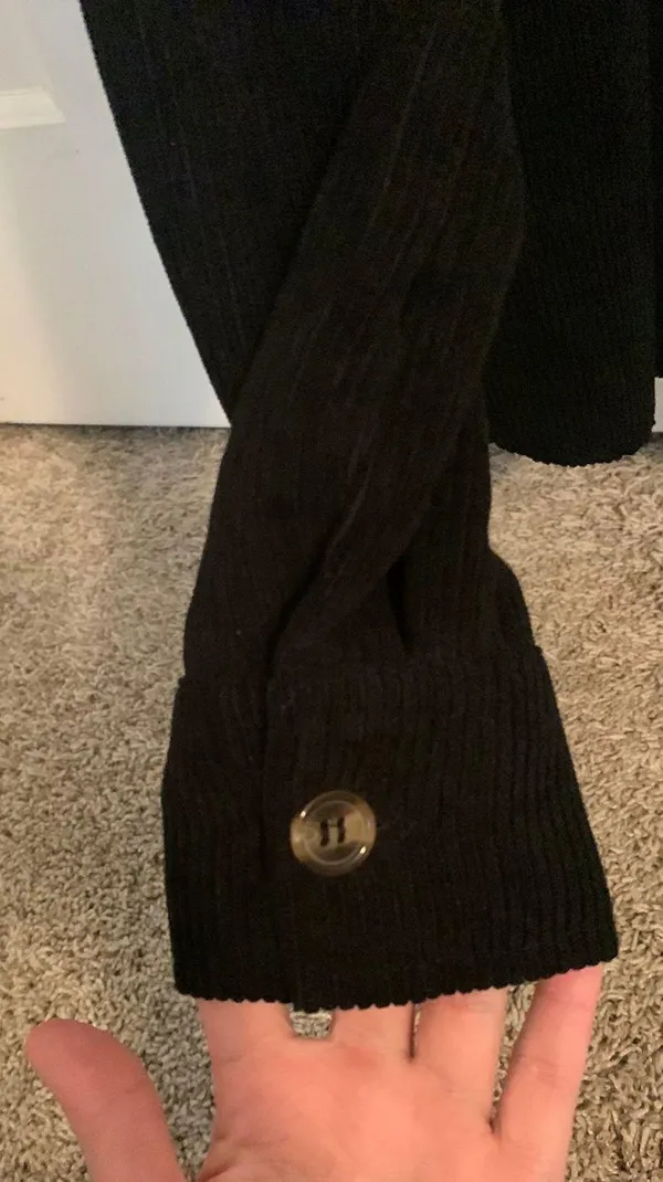 Amazon Black Corduroy Shirt Jacket  - Image 2
