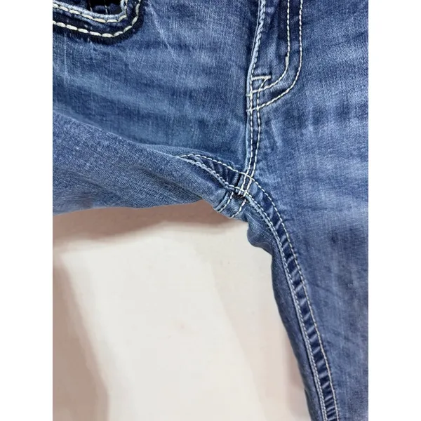 Miss Me Jeans Signature Bootcut Embellished Women's 28 Blue JP7087B Western Boho - Image 3