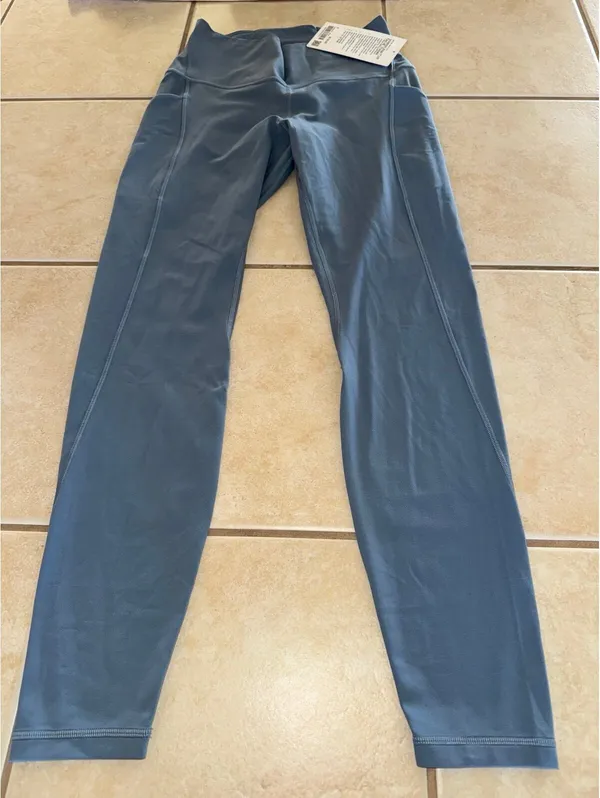 Lululemon Align With Pockets High Rise 28” Steel Blue Size 8 NWT - Image 3
