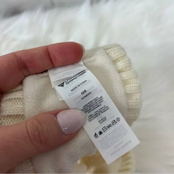 Columbia Cream Knit Ear Warmer Headband OS - Image 4