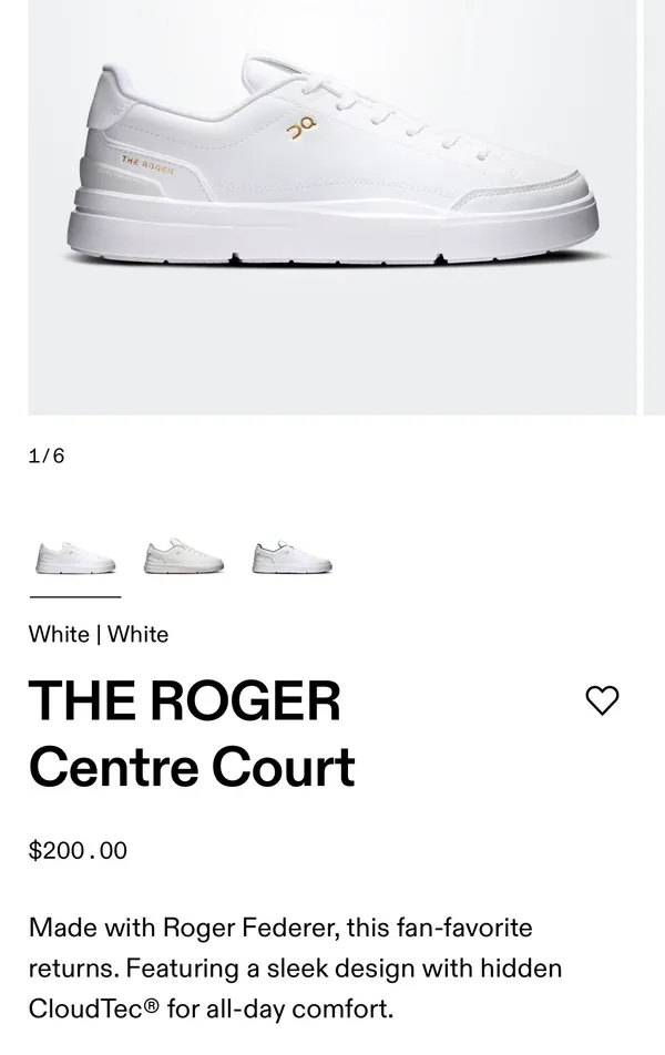 On Cloud Roger The White - Image 3