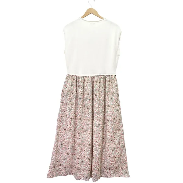 NWT Baltic Born Myra Sweater Midi Dress Sz Small Ivory Coral Floral Knit Pockets - Image 3