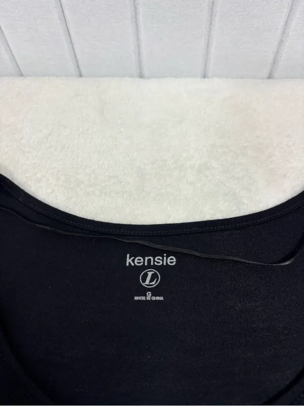 Kensie Black Short Sleeve Peplum Mini Dress Size L - Image 6