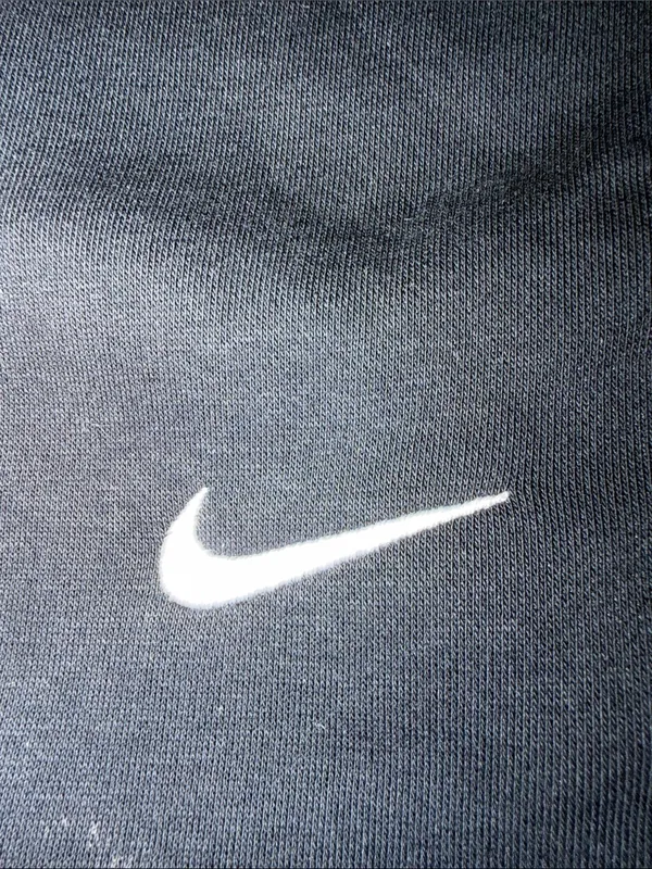 Nike Black Fleece Jogger Sweatpants Swoosh Logo Athletic Lounge Pants - Image 2